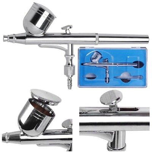 0.3 mm Mini Airbrush Kit Air Compressor Dual Action Gravity Feed Tattoo Nail Art - Trend Times Toy Stores