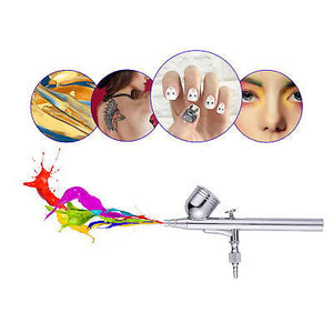 0.3mm Dual Action Airbrush Kit Gravity Feed Spray Gun Tattoo Nail Art Makeup - Trend Times Toy Stores