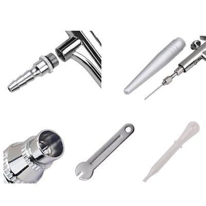 0.4 mm Mini Airbrush Kit Air Compressor Single Action Gravity Feed Tattoo Nail - Trend Times Toy Stores