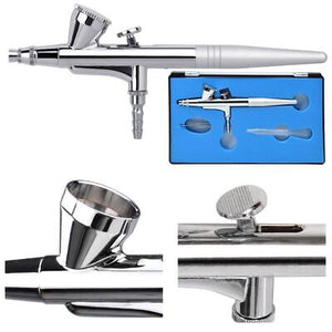 0.4mm Single Action Gravity Feed Airbrush Kit Spray Gun Tattoo Hobby Makeup Art - Trend Times Toy Stores