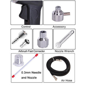 0.5mm Pistol Trigger Gravity Feed Airbrush Paint Gun - Trend Times Toy Stores