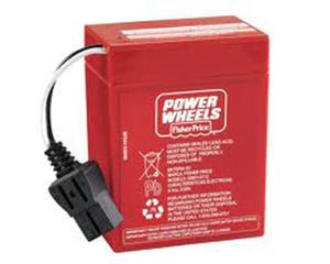 6 Volt Red Battery and Charger Combo for Power Wheels 6V Vehicle Trend Times 2