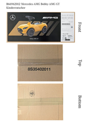 1:18 Scale Mercedes-Benz AMG GT Yellow Ride-On Toy Car Trend Times 4