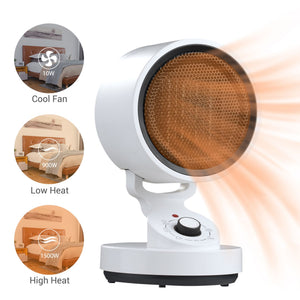 1/2/4 Pack 1500W PTC Oscillating Ceramic Heater Fan Overheat Protection 1500W, 1 Pack - Trend Times Toy Stores