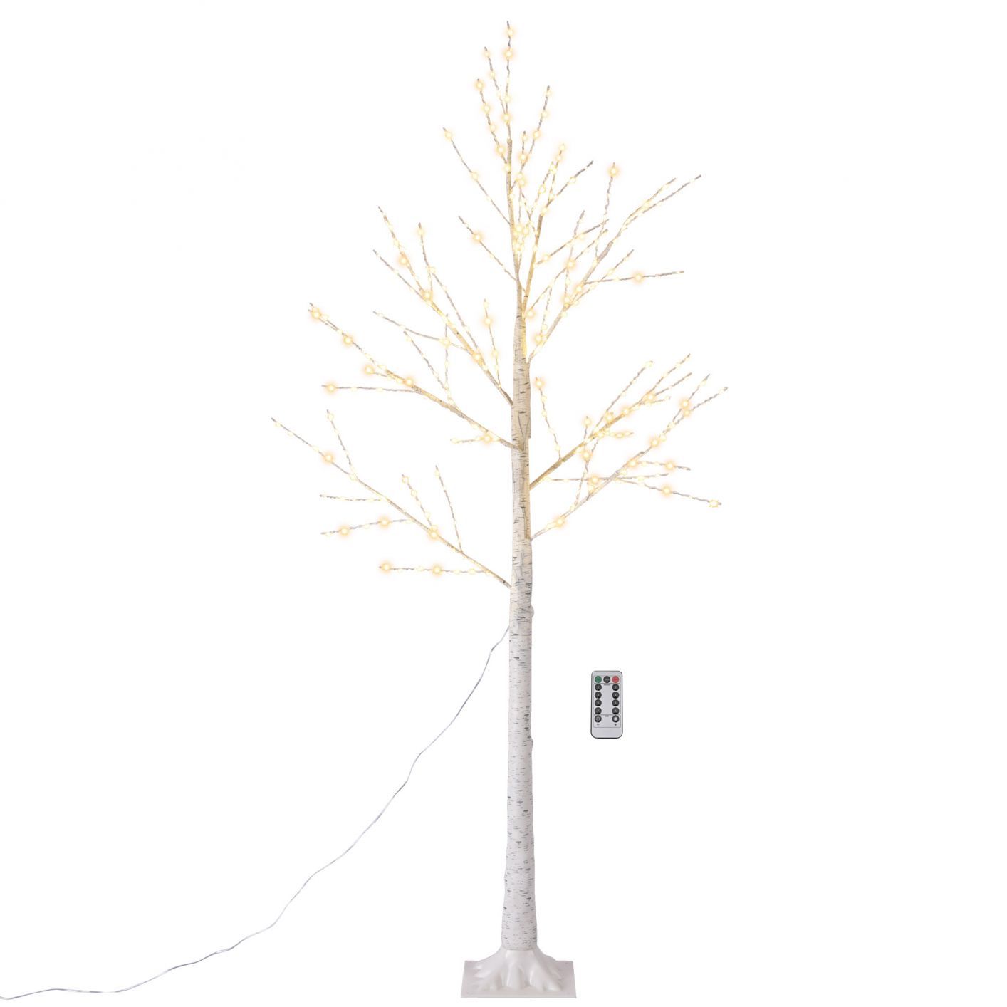 1/2/4 Pack 6 Ft Lighted Birch Tree 305 LED Battery Operated Christmas Dcor 1pcs - Trend Times Toy Stores