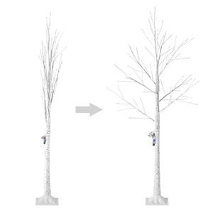 1/2/4 Pack 6 Ft Lighted Birch Tree 305 LED Battery Operated Christmas Dcor 2pcs - Trend Times Toy Stores
