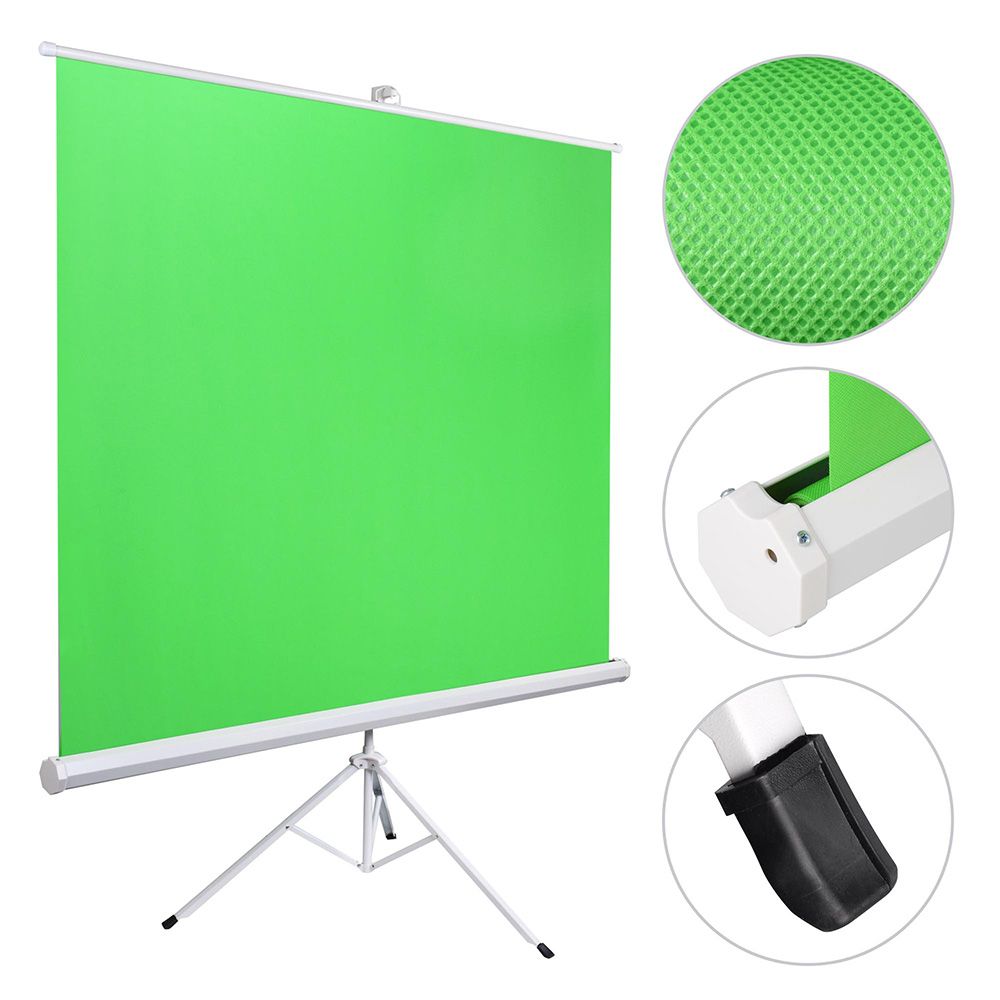 1/2/4 Pcs 100" Collapsible Backdrop Green Screen Video Floor Standing Tripod Kit 1 Pack - Trend Times Toy Stores