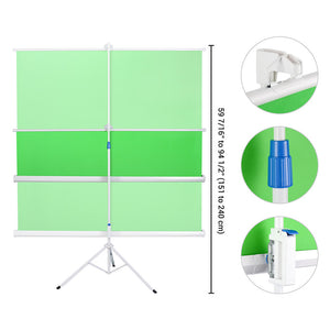 1/2/4 Pcs 100" Collapsible Backdrop Green Screen Video Floor Standing Tripod Kit 1 Pack - Trend Times Toy Stores
