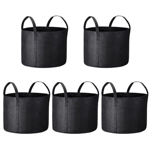1-25 Gallon Grow Bags Garden Fabric Pot Container Non-Woven Aeration Plant 15 Gallon-5 Packs - Trend Times Toy Stores