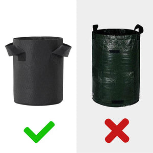 1-25 Gallon Grow Bags Garden Fabric Pot Container Non-Woven Aeration Plant 1 Gallon-5 Packs - Trend Times Toy Stores