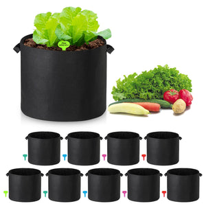 1-25 Gallon Grow Bags Garden Fabric Pot Container Non-Woven Aeration Plant 20 Gallon-10 Packs - Trend Times Toy Stores