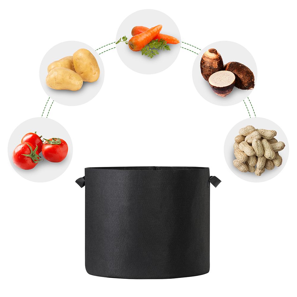 1-25 Gallon Grow Bags Garden Fabric Pot Container Non-Woven Aeration Plant 20 Gallon-5 Packs - Trend Times Toy Stores