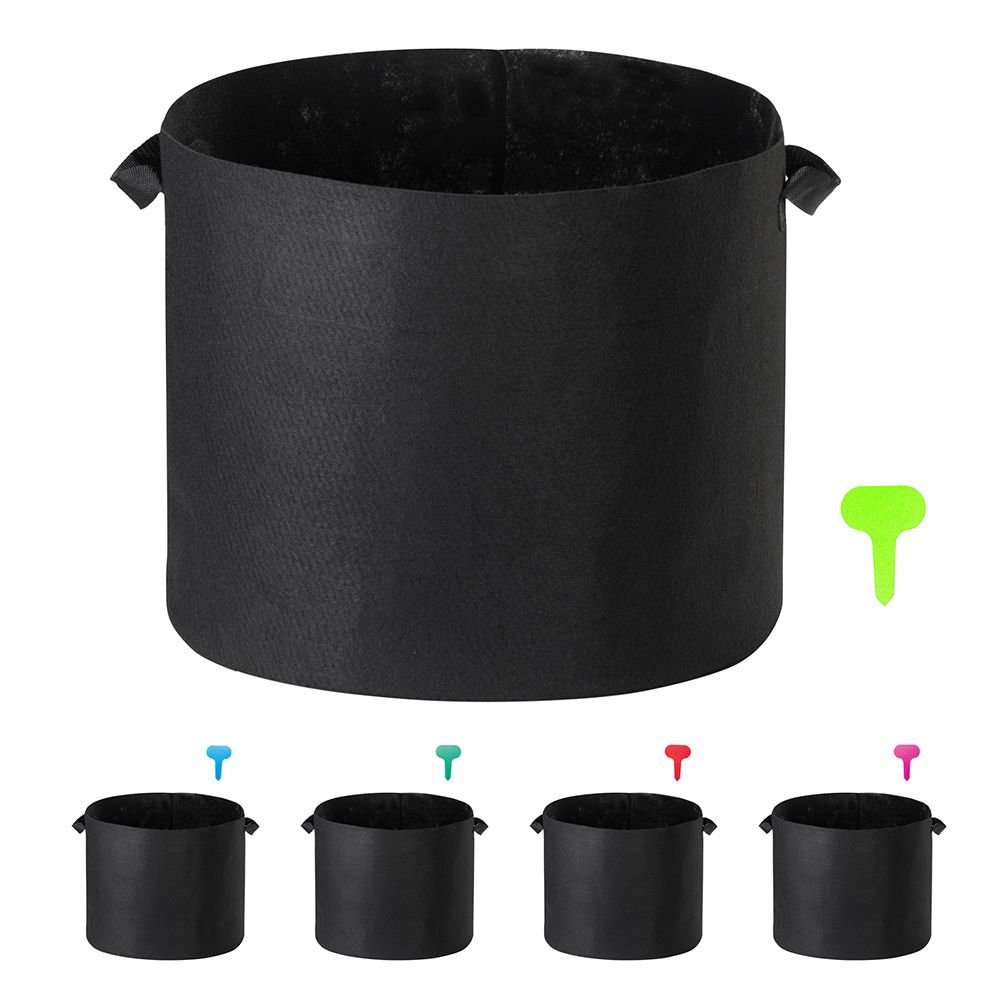 1-25 Gallon Grow Bags Garden Fabric Pot Container Non-Woven Aeration Plant 20 Gallon-5 Packs - Trend Times Toy Stores