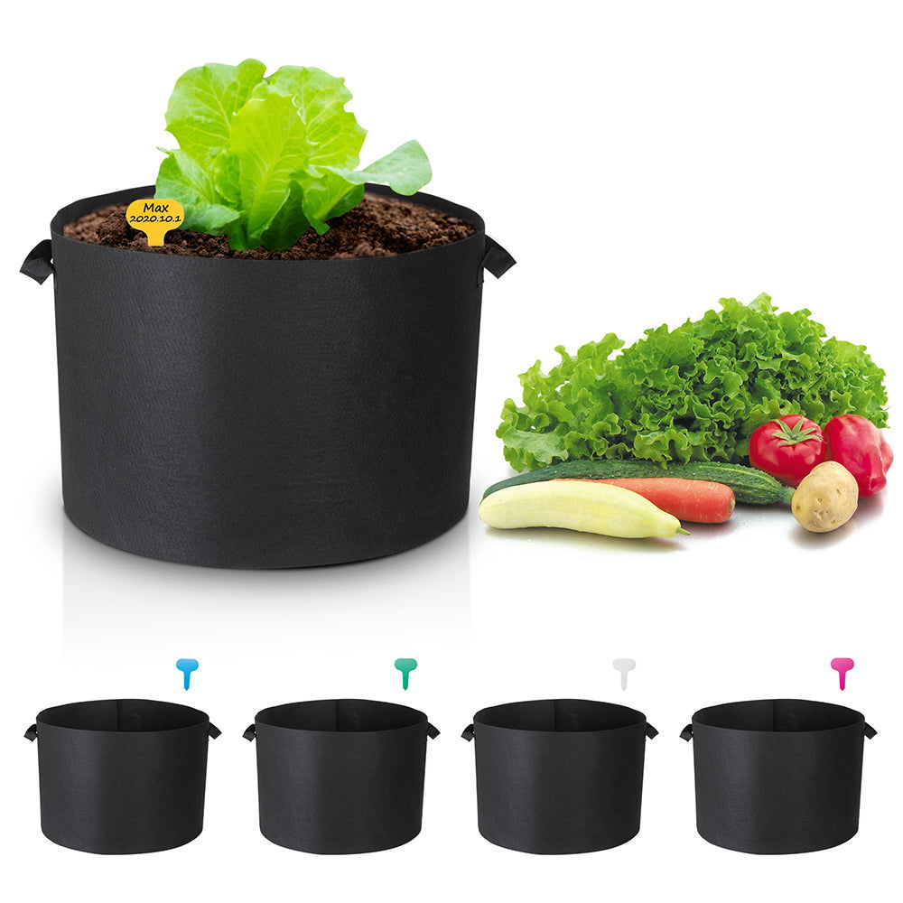 1-25 Gallon Grow Bags Garden Fabric Pot Container Non-Woven Aeration Plant 25 Gallon-5 Packs - Trend Times Toy Stores