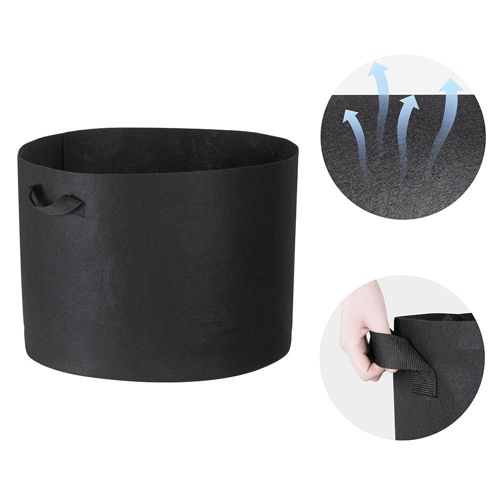 1-25 Gallon Grow Bags Garden Fabric Pot Container Non-Woven Aeration Plant 25 Gallon-5 Packs - Trend Times Toy Stores