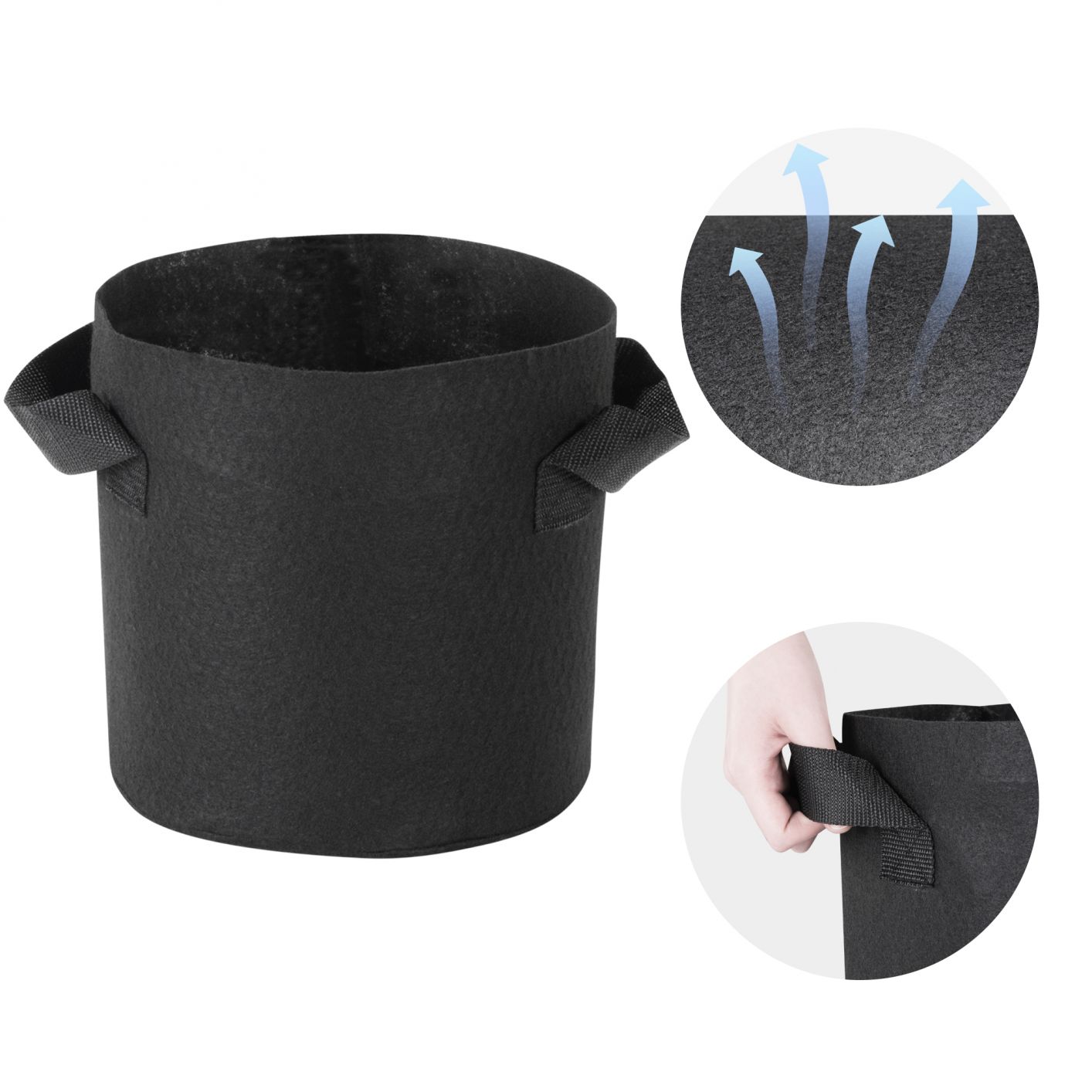 1-25 Gallon Grow Bags Garden Fabric Pot Container Non-Woven Aeration Plant 2 Gallon-30 Packs - Trend Times Toy Stores