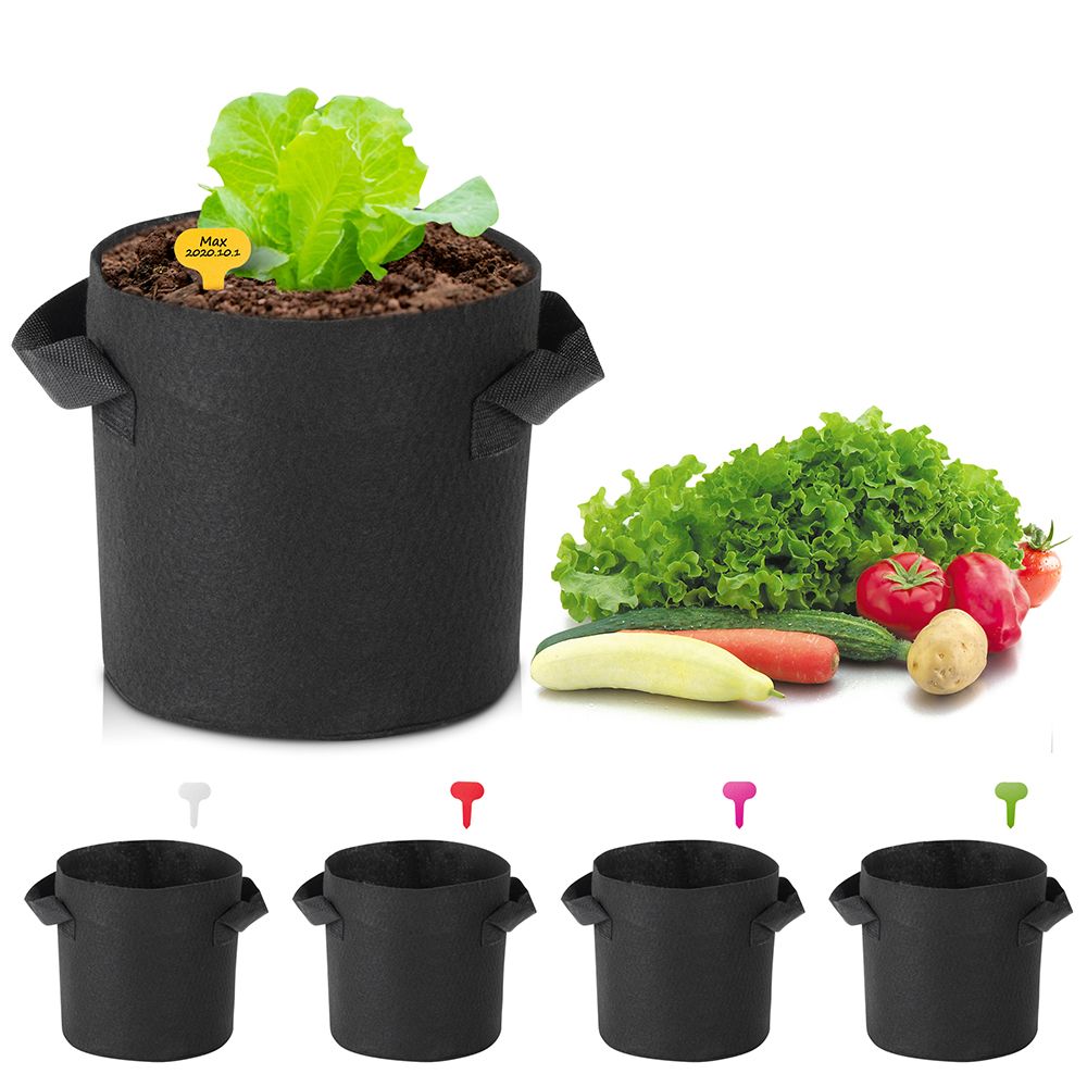 1-25 Gallon Grow Bags Garden Fabric Pot Container Non-Woven Aeration Plant 3 Gallon-5 Packs - Trend Times Toy Stores