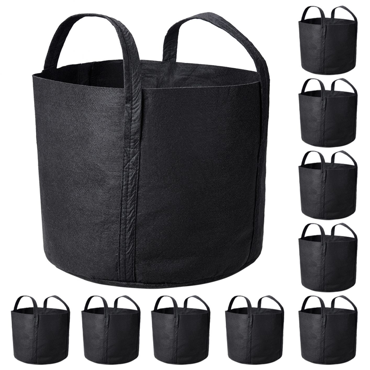 1-25 Gallon Grow Bags Garden Fabric Pot Container Non-Woven Aeration Plant 7 Gallon-10 Packs - Trend Times Toy Stores