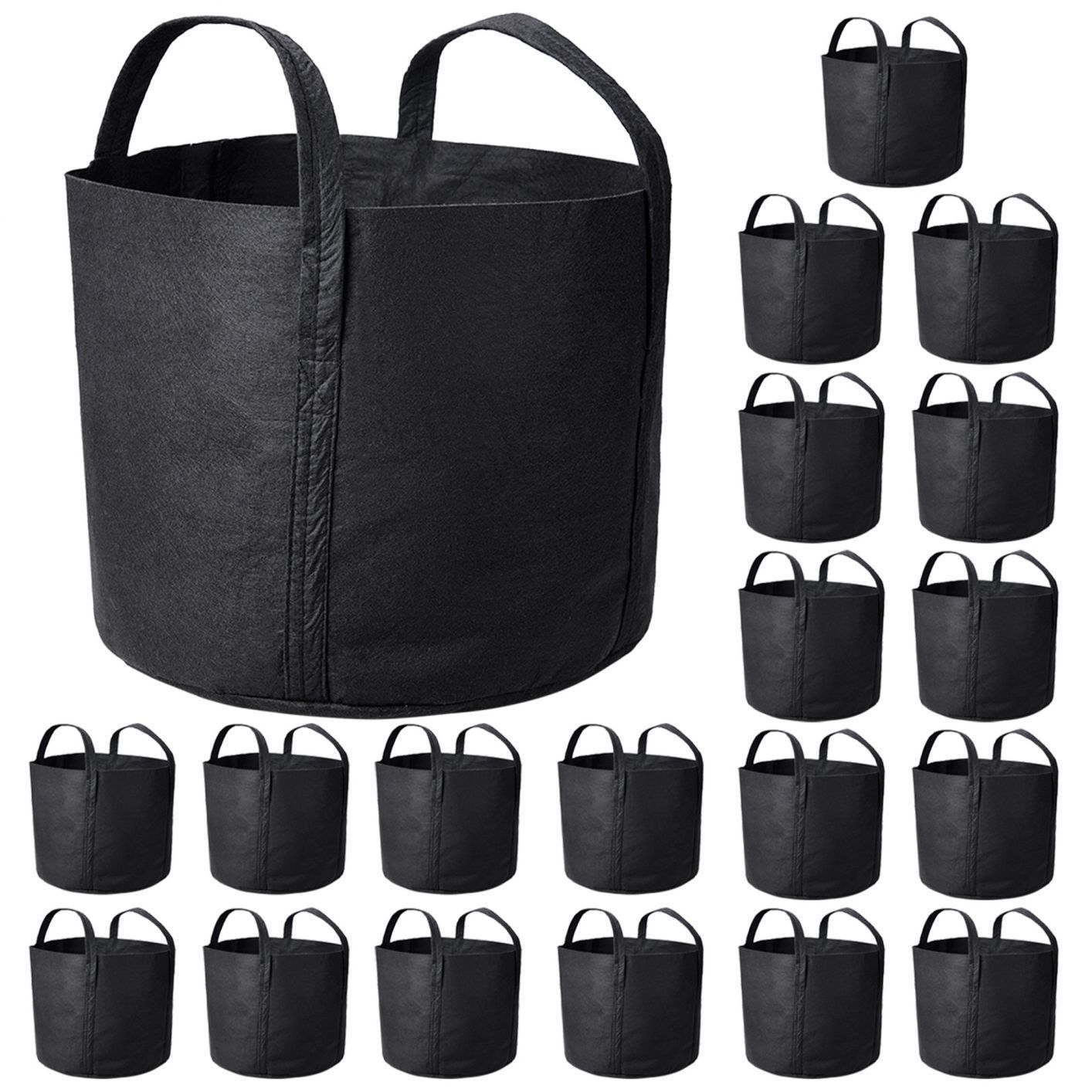 1-25 Gallon Grow Bags Garden Fabric Pot Container Non-Woven Aeration Plant 7 Gallon-20 Packs - Trend Times Toy Stores
