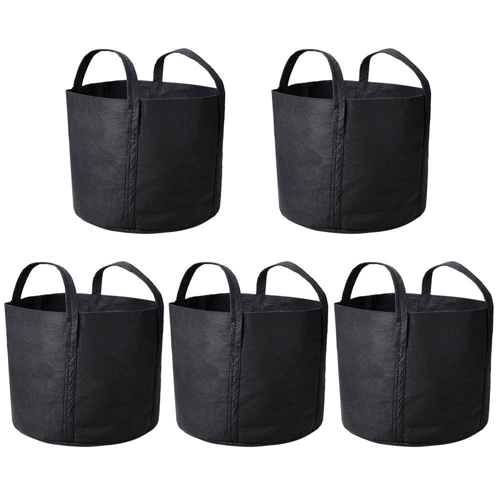 1-25 Gallon Grow Bags Garden Fabric Pot Container Non-Woven Aeration Plant 7 Gallon-5 Packs - Trend Times Toy Stores