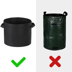 1-25 Gallon Grow Bags Garden Non-Woven Aeration Plant Fabric Pot Container 5 Gallon-5 Packs - Trend Times Toy Stores