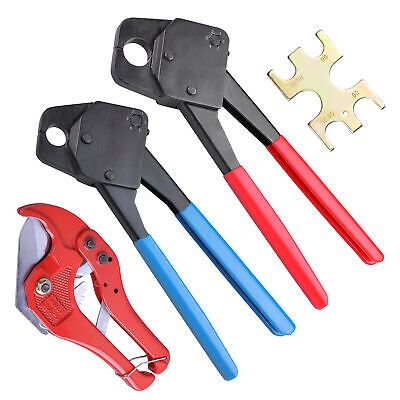 1/2" 3/4" 3/8" PEX Crimper Set Crimping Tool Kit with Go/no Go Gauge Pipe Cutter - Trend Times Toy Stores