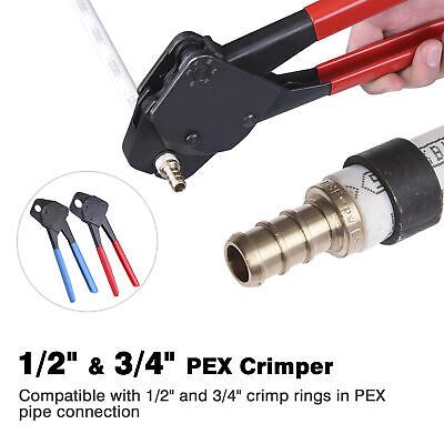 1/2" 3/4" 3/8" PEX Crimper Set Crimping Tool Kit with Go/no Go Gauge Pipe Cutter - Trend Times Toy Stores