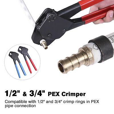 1/2" 3/4" PEX Crimper Copper Ring Crimping Tool Kit with Go/no Go Gauge 2 Pack - Trend Times Toy Stores