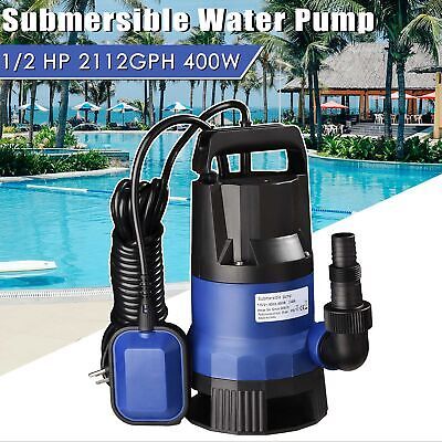 1/2 HP 2113GPH Submersible Water Pump Swimming Pool Dirty Flood Clean Pond 400W - Trend Times Toy Stores