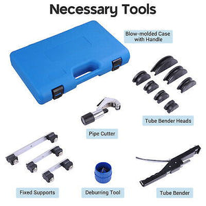 1/4" to 7/8" Tubing Bender Kit Refrigeration Ratchet Bending Tool Pipe Cutter - Trend Times Toy Stores