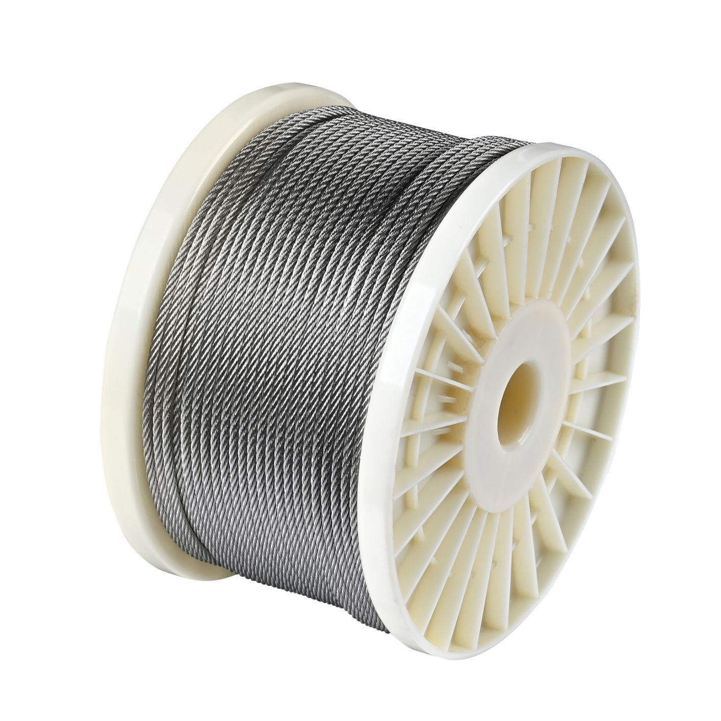1/8" T316 Stainless Steel Cable Wire Rope 7x7 Aircraft Strand Coil & Reel 400FT - Trend Times Toy Stores