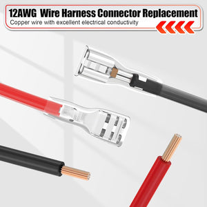 12 AWG Wire Harness Connector Replacement Compatible with Peg Perego 12V Systems Pack Trend Times 4