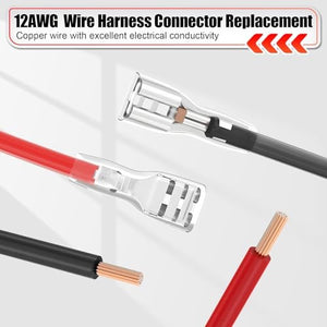 12-Pack 12 AWG Wire Harness Connectors Replacement Compatible with Peg Perego Trend Times 6