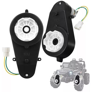 Pair of 12V High-Speed 40000rpm Gearbox Motors with Wheels for Kids Electric Ride-On Car Toy Trend Times Variant 0