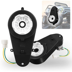 Pair of 12V High-Speed 40000rpm Gearbox Motors with Wheels for Kids Electric Ride-On Cars Trend Times 3