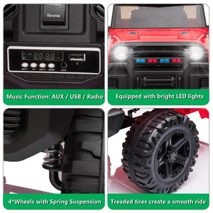 12V Battery-Powered 1-Seater Electric Ride-On Truck with Remote Control Trend Times 7