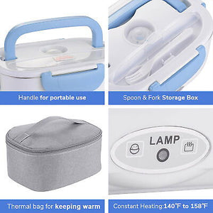 1.5L Electric Lunch Bento Box Food Warmer Heater Warm Container 12V/24V Car Home - Trend Times Toy Stores