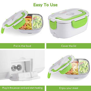 1.5L Electric Lunch Box Food Warmer Heater 304 Container 12V/24V Car Home Set - Trend Times Toy Stores