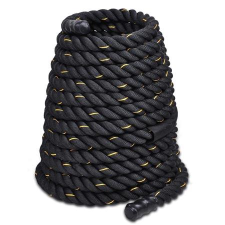 1.5"x50' Poly Undulation Battling Workout Rope Black - Trend Times Toy Stores