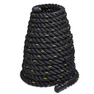 1.5"x75' Poly Undulation Battling Workout Rope Black - Trend Times Toy Stores