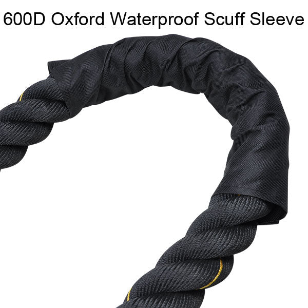 1.5"x75' Poly Undulation Battling Workout Rope Black - Trend Times Toy Stores