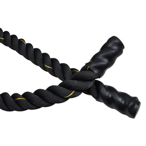 1.5"x75' Poly Undulation Battling Workout Rope Black - Trend Times Toy Stores