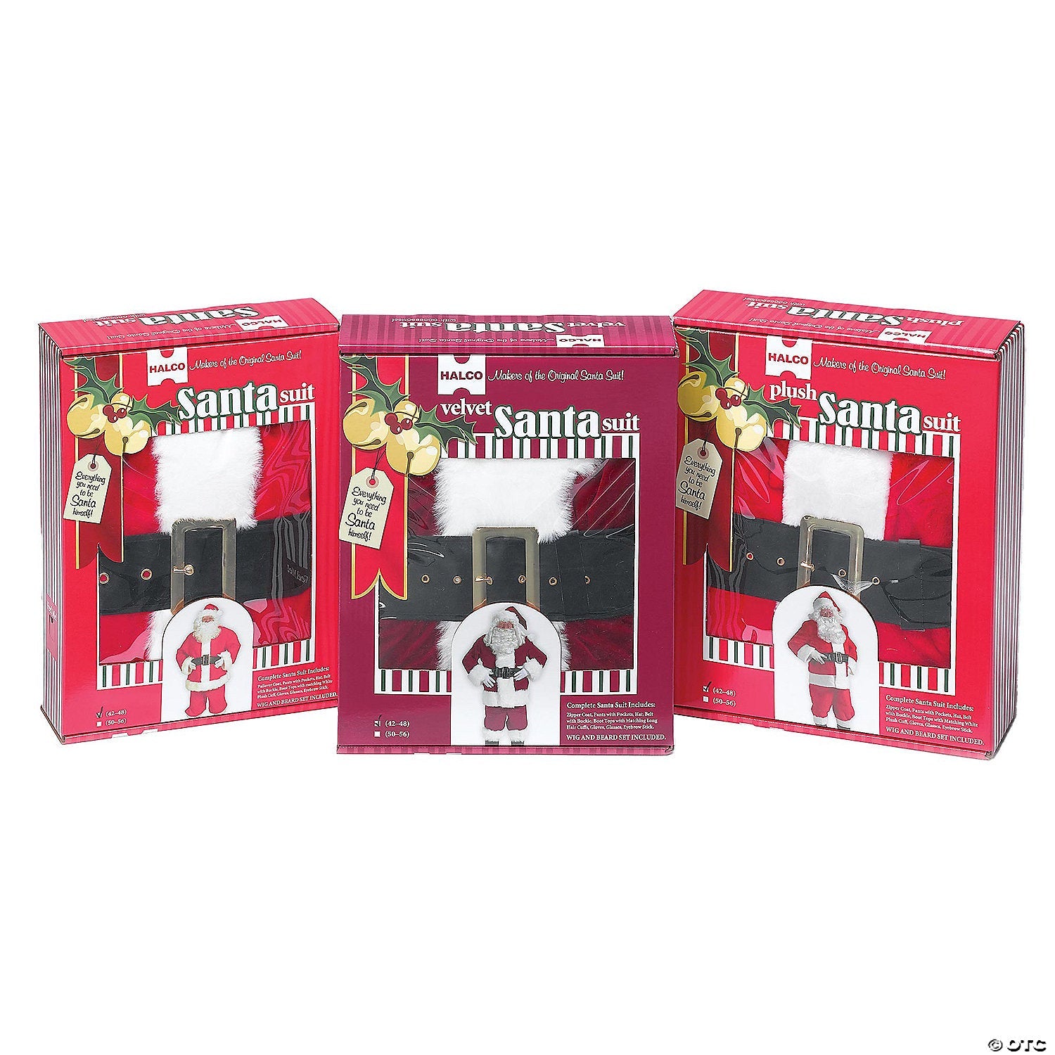 10-Piece Velveteen Santa Suit Set - XL - Trend Times Toy Stores