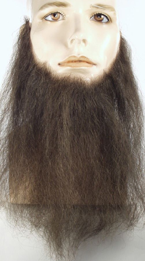 10-inch Long Full-face Beard - Human Hair Costume - Trend Times Toy Stores