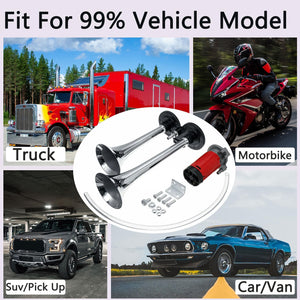 12V Super Loud Silver Air Horn Kit for Train, Truck, Car, SUV, and Boat Trend Times 2