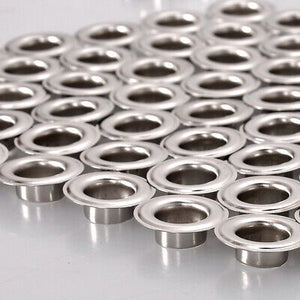 1000pcs #4 1/2" Grommet Machine Grommets & Washers Banner Flag Nickel Eyelets - Trend Times Toy Stores