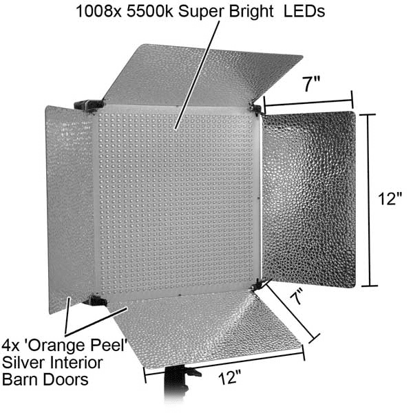 1008 Ultra Bright Dimmable LED Studio Light Panel White - Trend Times Toy Stores