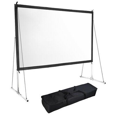 100" 16:9 Portable Stand Projector Screen Outdoor Indoor Use Fast Folding Screen - Trend Times Toy Stores