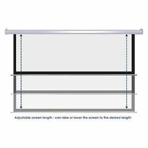 100" Electric Projector Screen 16:9 Remote Control Movie Film Theater Projection - Trend Times Toy Stores