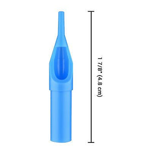 100 Piece Tattoo Tips Tubes 10 Sizes Disposable for Needles Round Diamond Flat - Trend Times Toy Stores